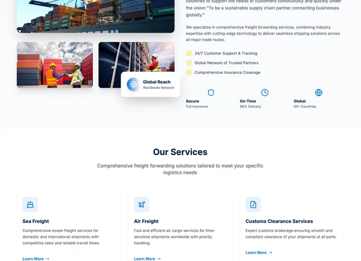 Juone Logistics — บริการขนส่งและโครงสร้างพื้นฐานระดับสากล