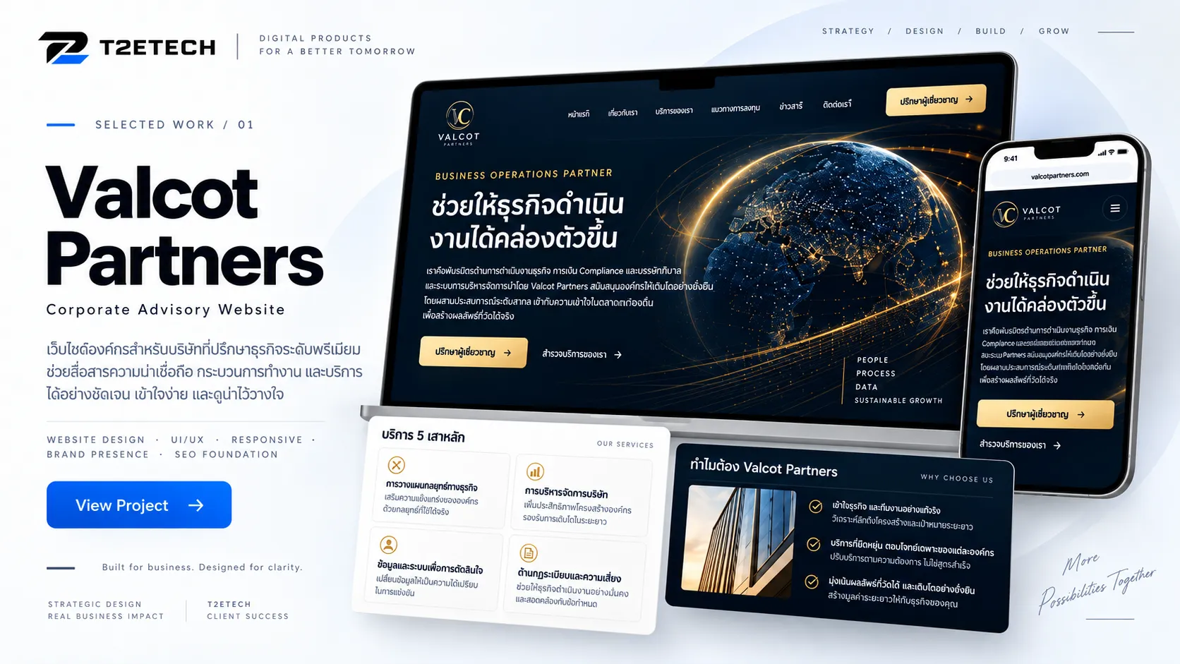 Valcot Partners — Corporate Advisory website